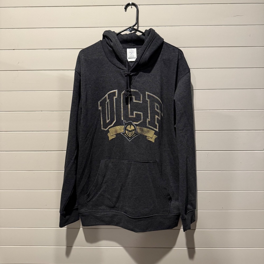 Rivalry Threads NWOT UCF‎ Knights Mens Large Grey Pullover Hoodie Sweatshirt